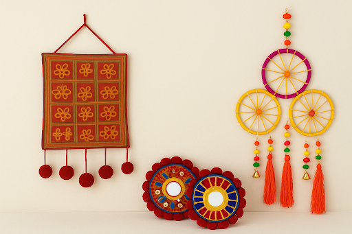 Bohemian Home Decor: Incorporating Mirror Work & Pom‑pom Torans - Heritage Haat