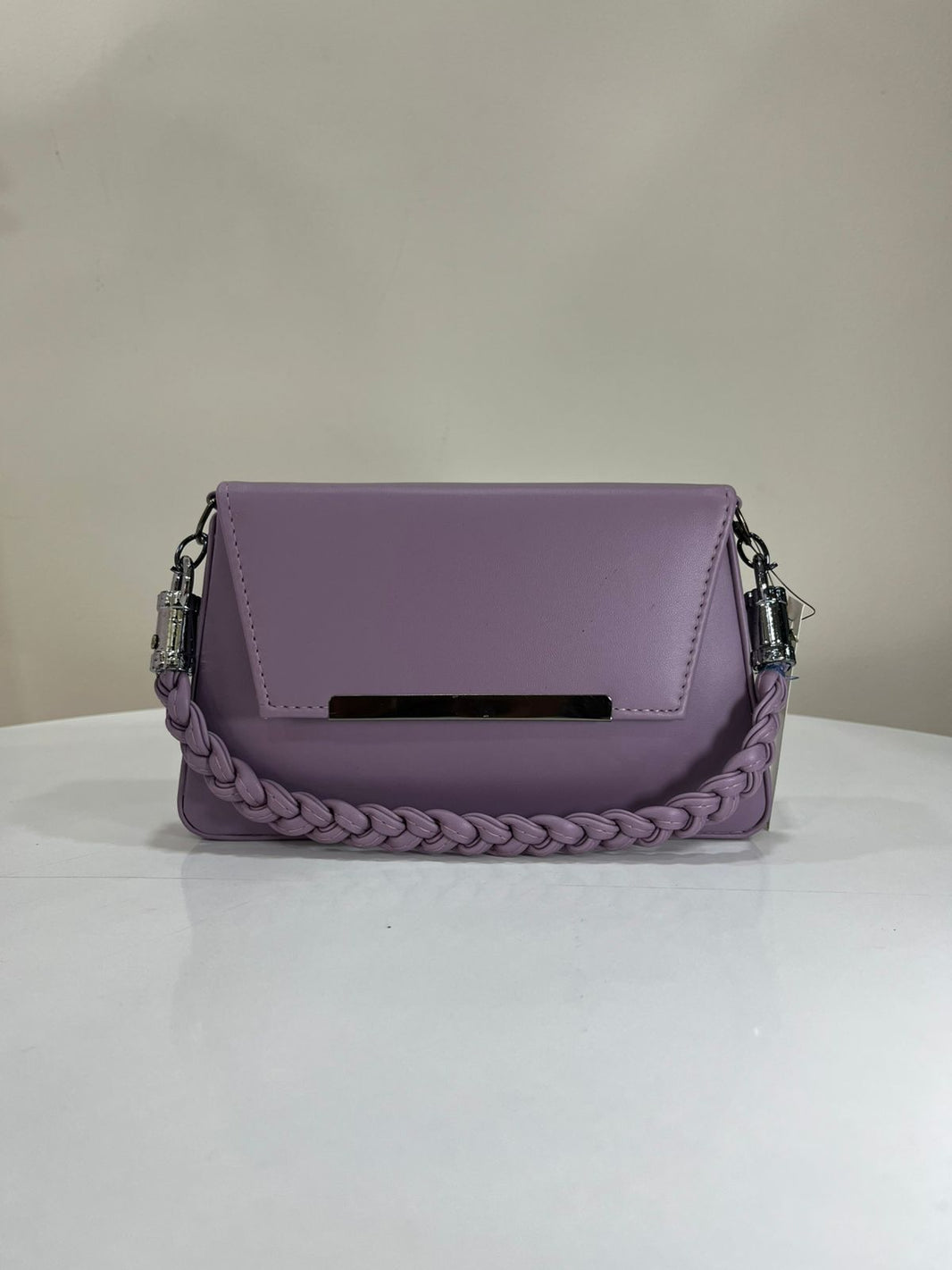 The Milan Premium Structured Handbag – Lavender Monochrome Edition