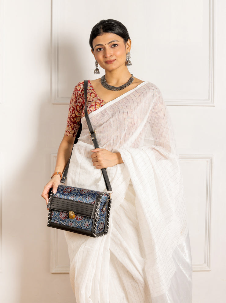 Sling Bag With Saree Buy Online Indian Authentic Madhubani Saree
