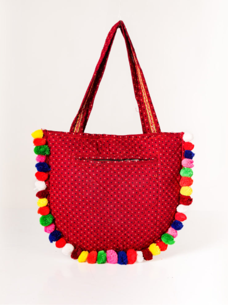 Bohemian Dream: Handcrafted Mirror Work Kutch Bag