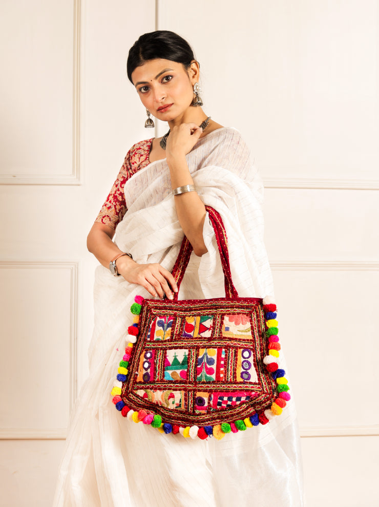 Embrace Bohemian Style with a Handcrafted Banjara Tote - Heritage Haat