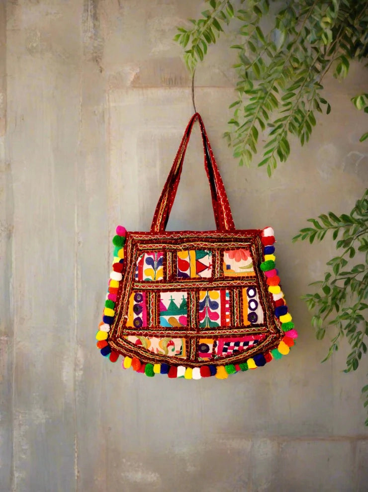 Embrace Bohemian Style with a Handcrafted Banjara Tote - Heritage Haat