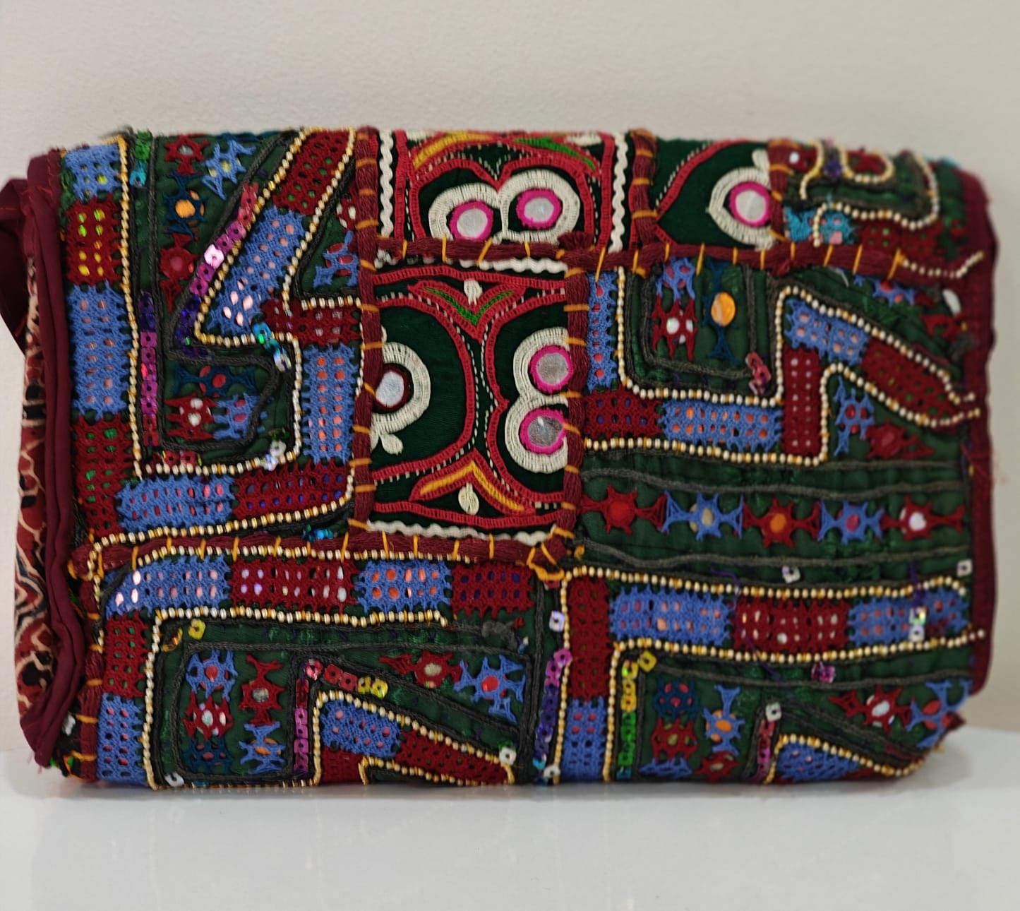 Rich Kutch patchwork hand-embroidered Bag