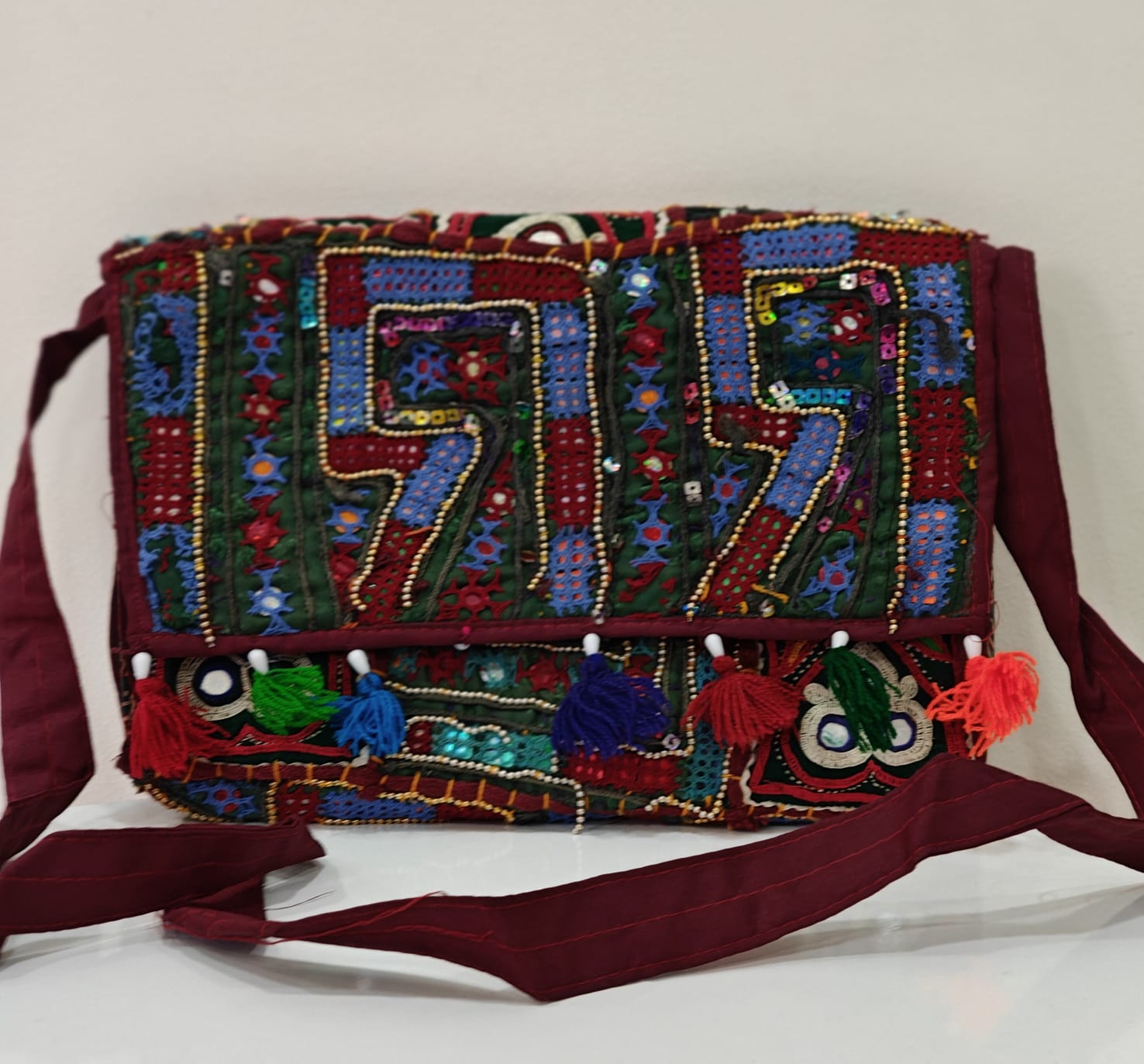 Rich Kutch patchwork hand-embroidered Bag