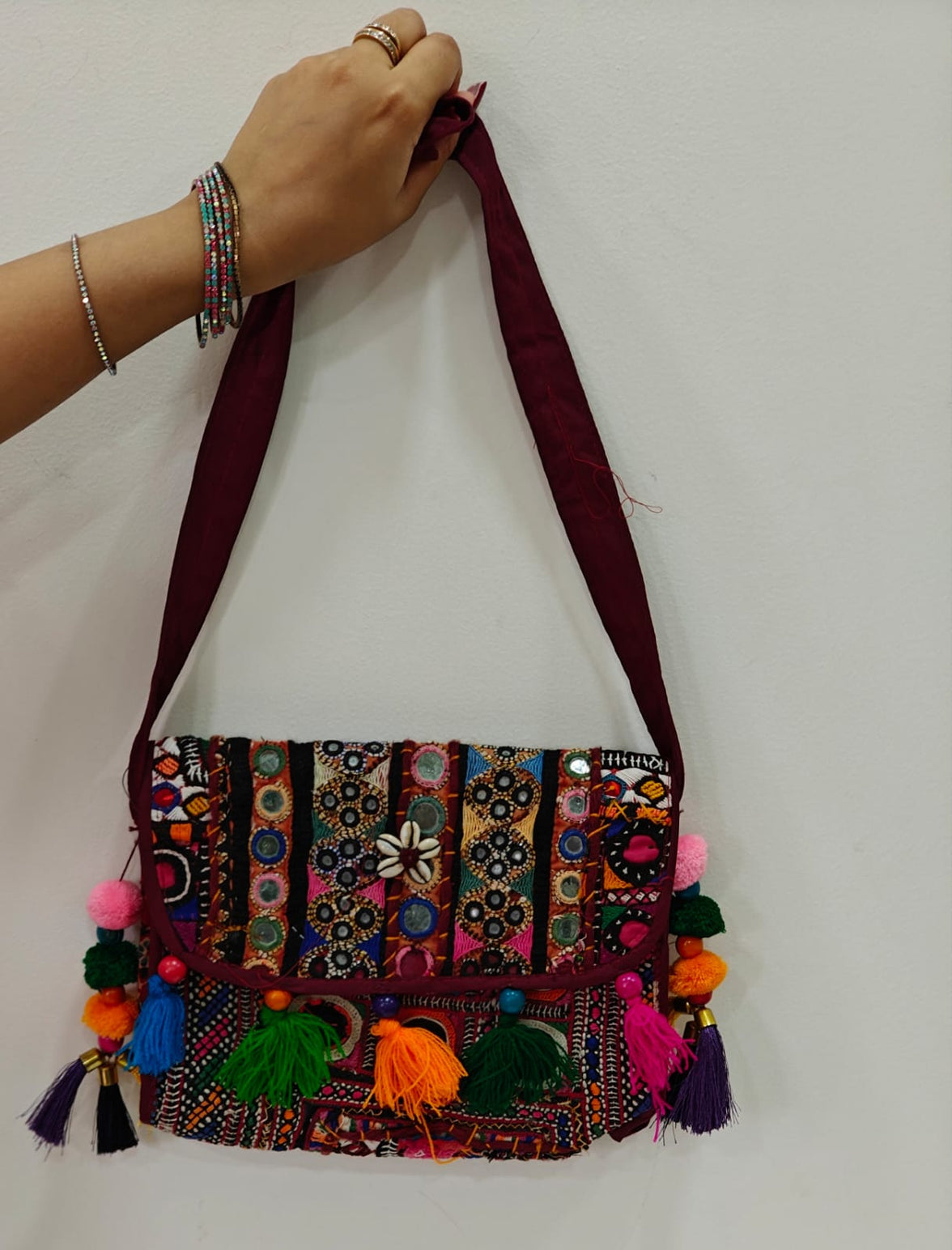 Rich Kutch patchwork hand-embroidered Bag