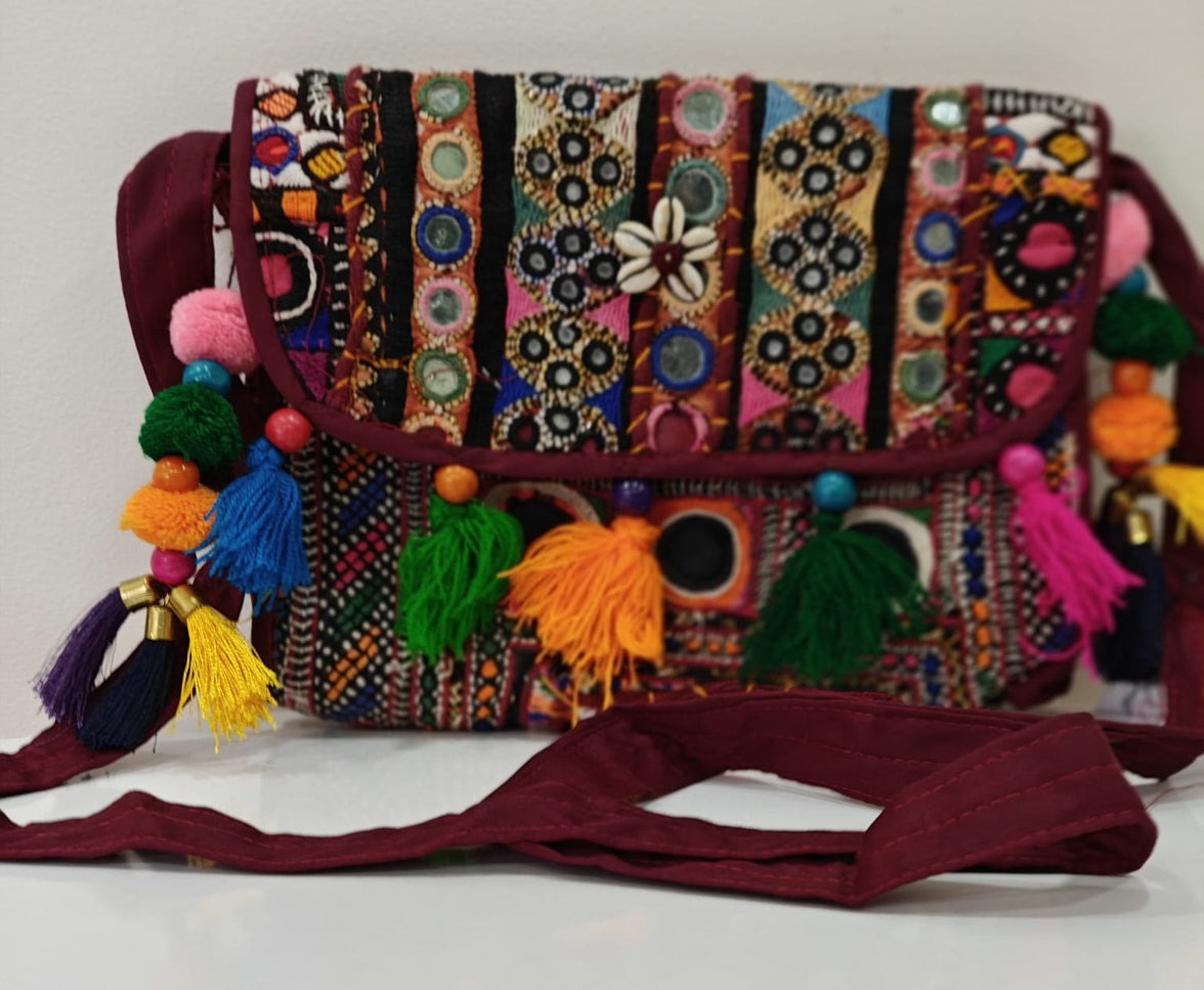 Rich Kutch patchwork hand-embroidered Bag