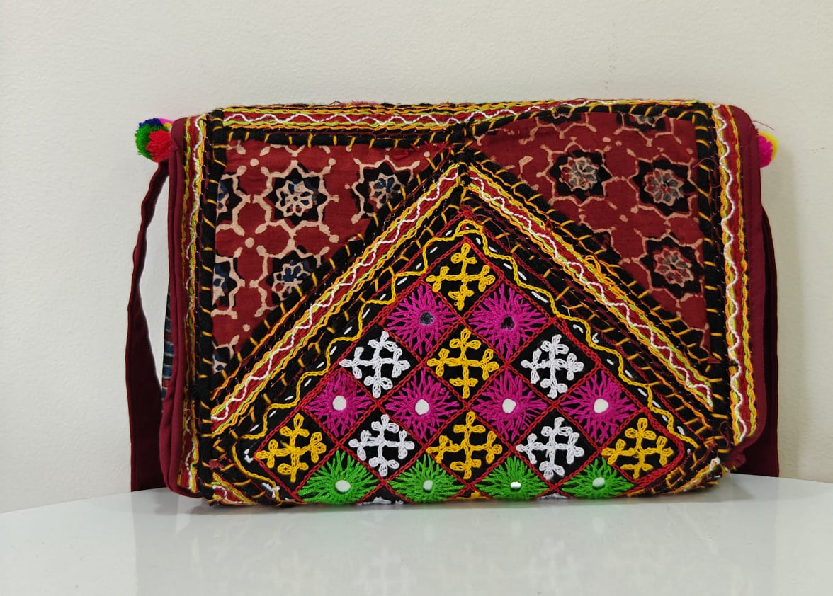 Handcrafted sling bag with contemporary style