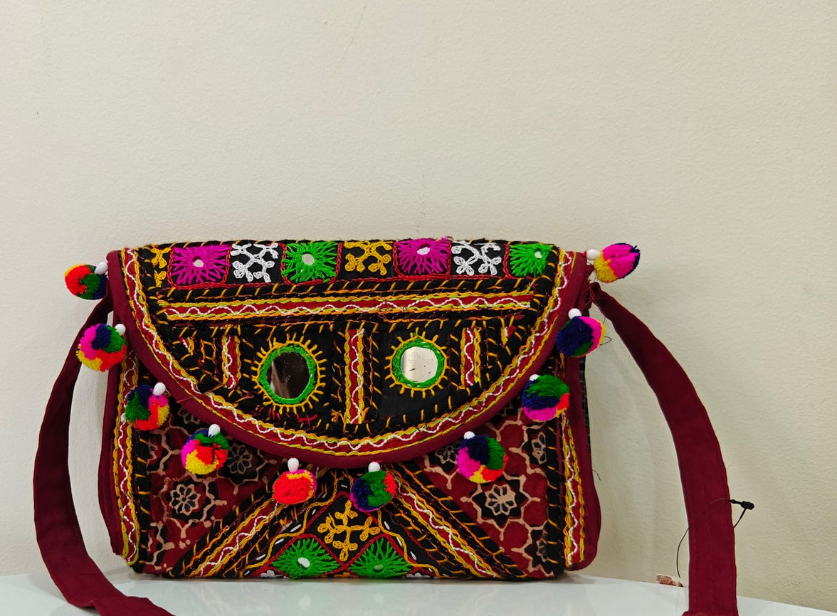 Handcrafted sling bag with contemporary style