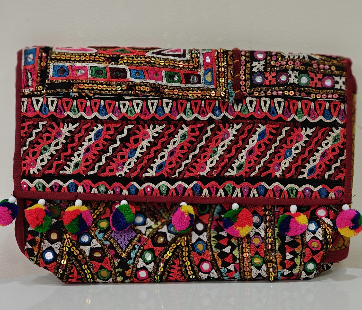 Hand crafted  Embroidered  Bag