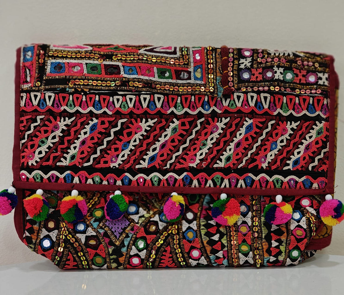 Hand crafted  Embroidered  Bag