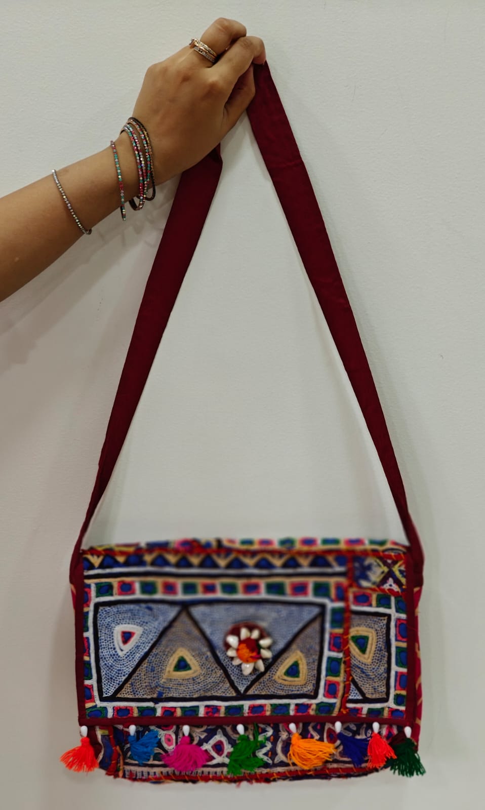 Hand crafted  Embroidered  Bag
