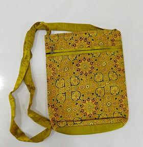 Mashru Silk Handcrafted Kutchi Mirror Work Sling Bag