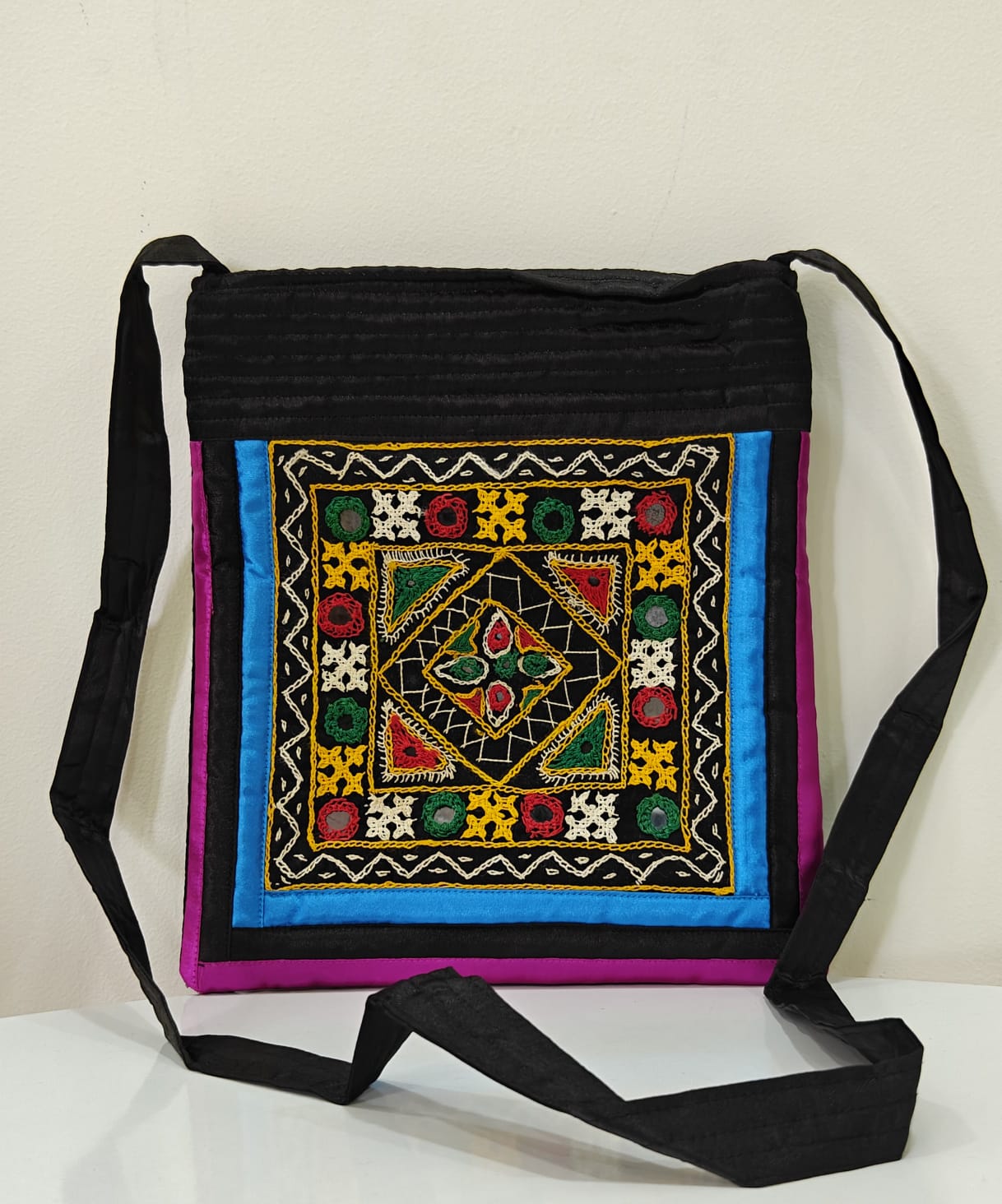 Handcrafted Kutchi Embroidered Sling Bag