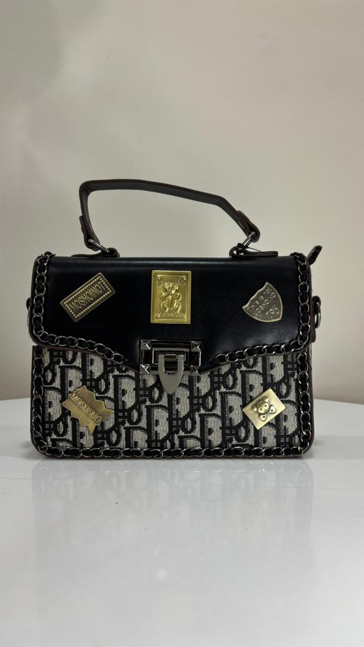 The Milan – Premium Structured Handbag (Brown Monogram Edition)