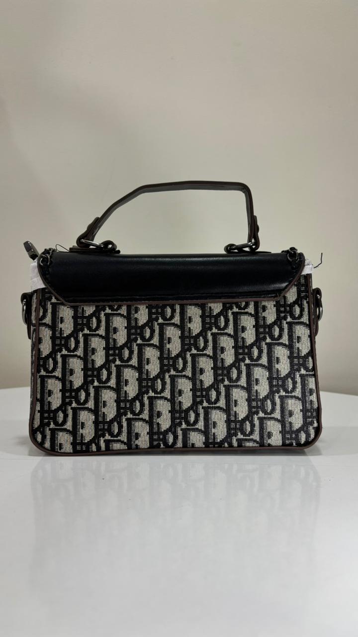 The Milan – Premium Structured Handbag (Brown Monogram Edition)