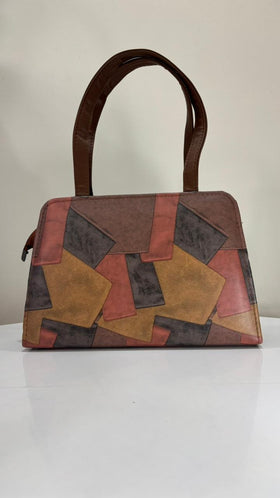 The Milan – Premium Structured Handbag (Patchwork Edition)