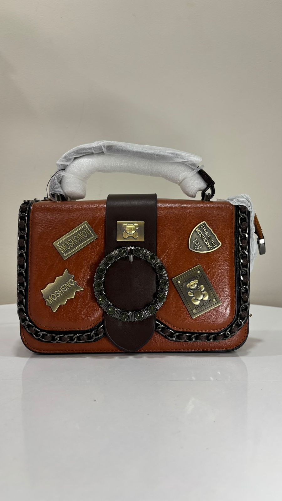 The Milan Premium Structured Handbag – Noir Badge Edition