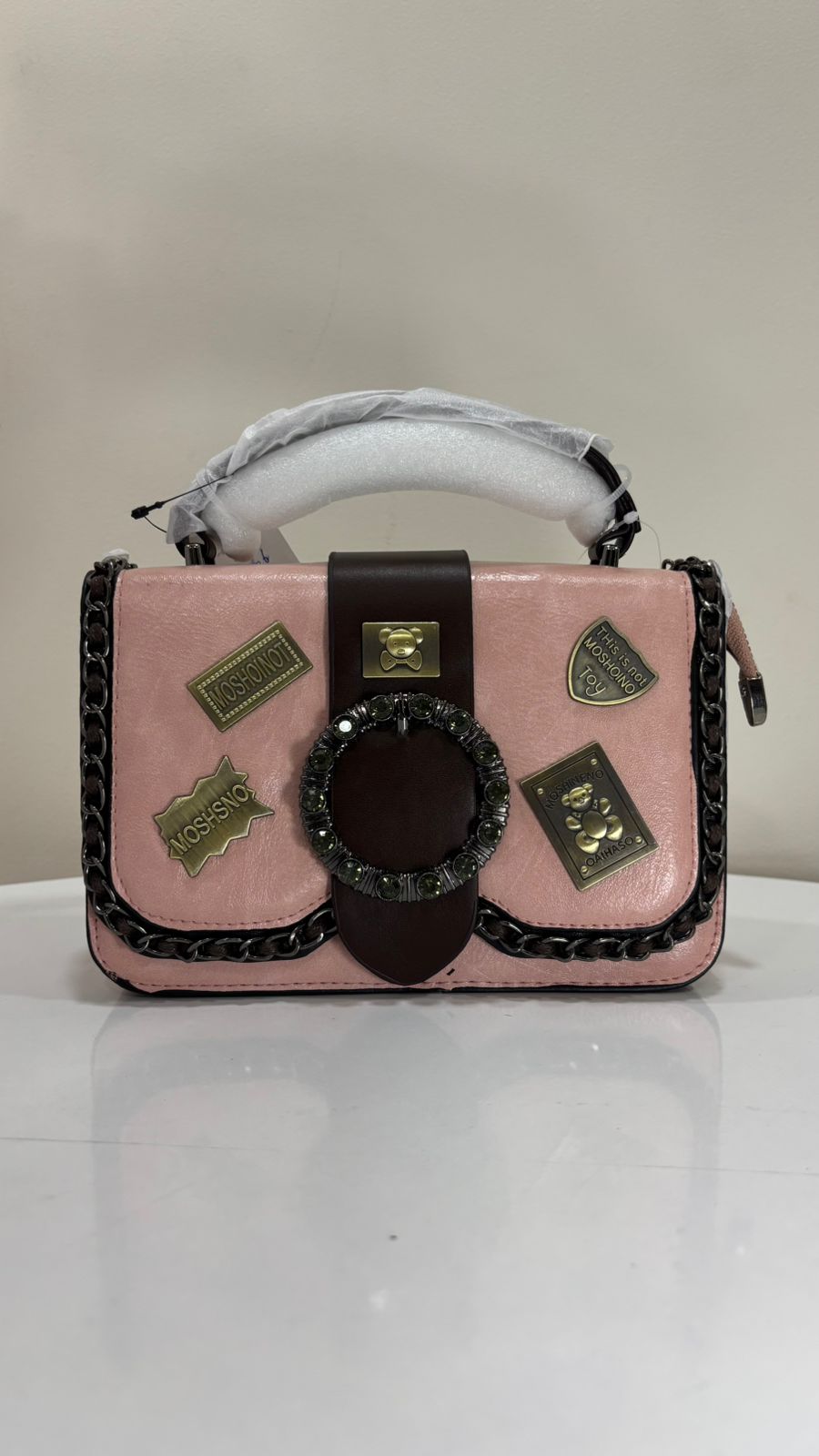 The Milan Premium Structured Handbag – Noir Badge Edition