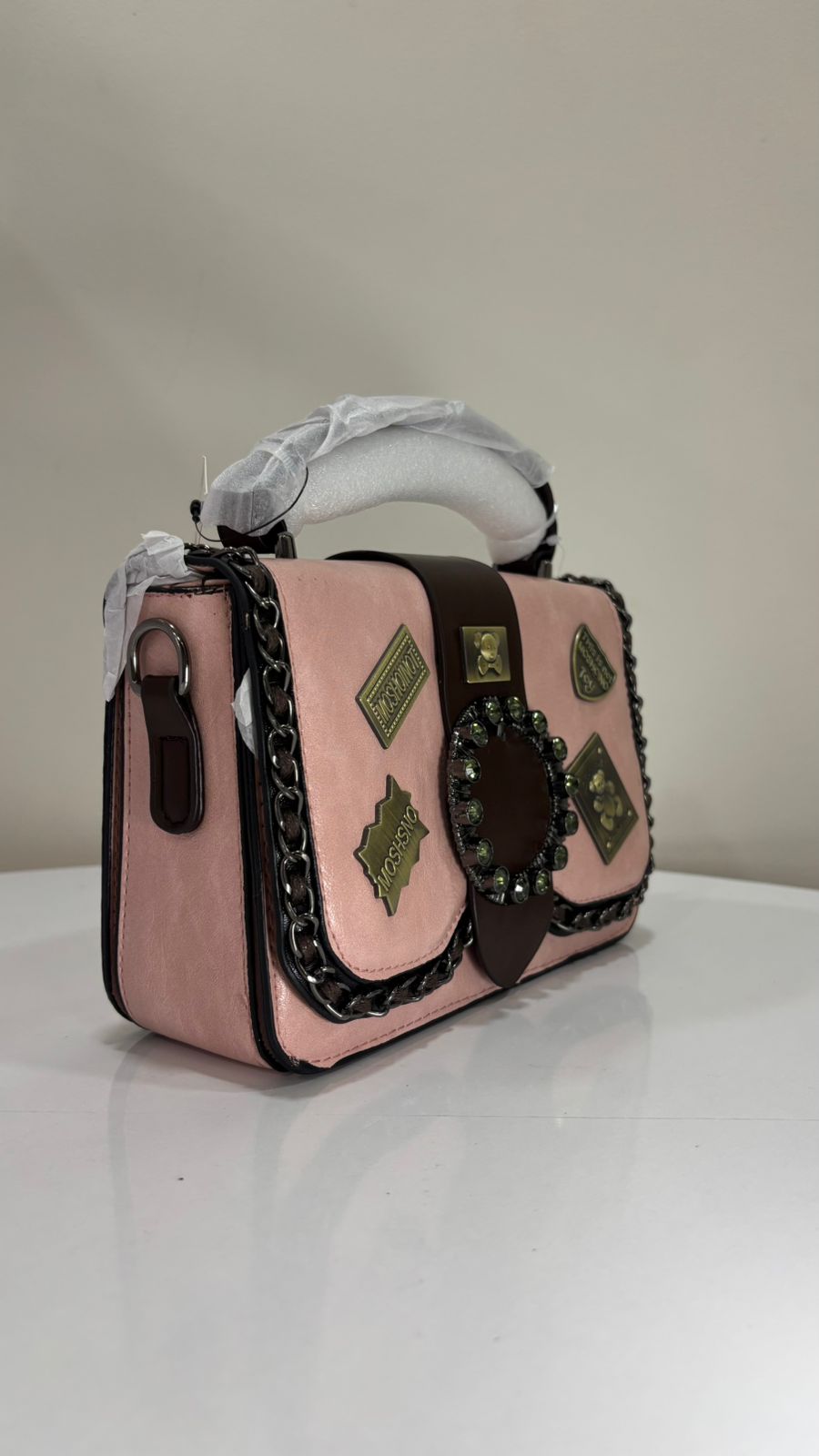 The Milan Premium Structured Handbag – Noir Badge Edition