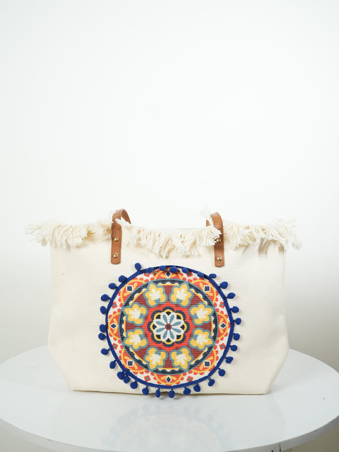 Handcrafted Bohemian Mandala Embroidered Tote Bag – The Mandara