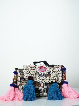 The Banjaran – Handcrafted Kutch Kaudi Shell Crossbody Bag