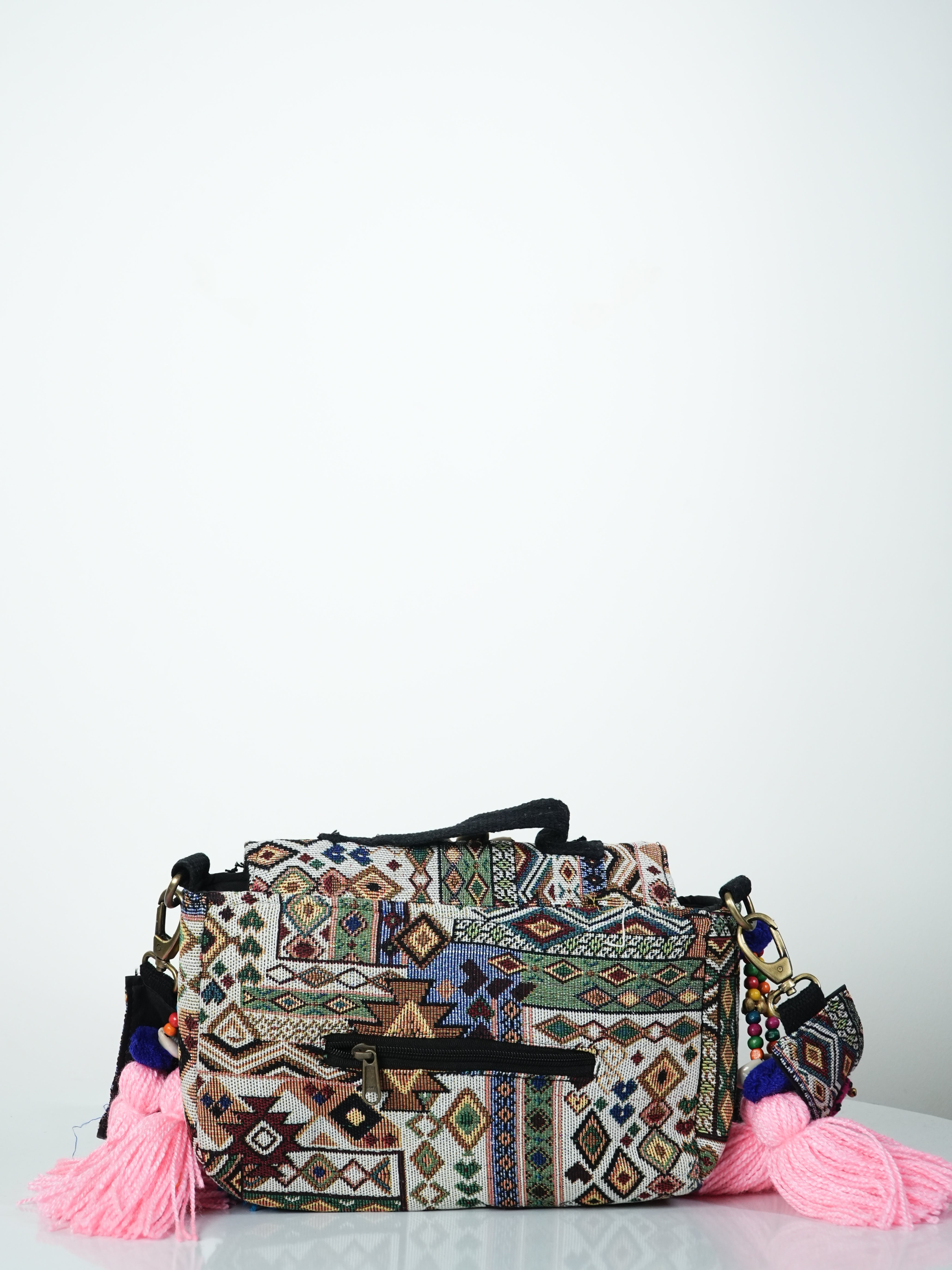 The Banjaran – Handcrafted Kutch Kaudi Shell Crossbody Bag