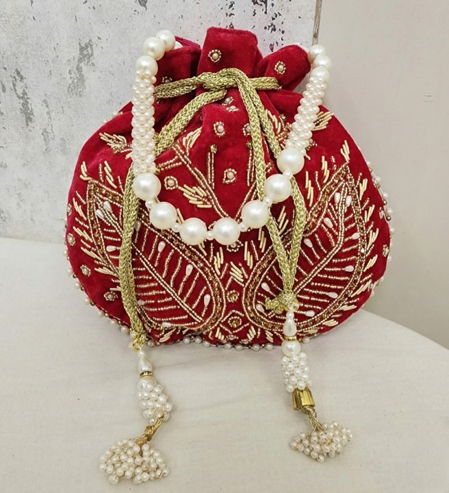 Velvet Bridal Wedding Potli