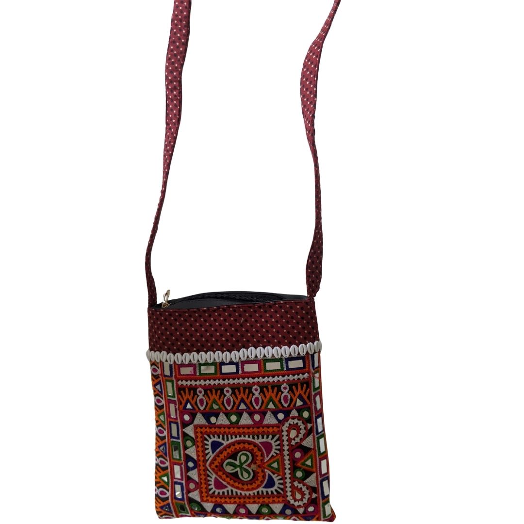 Grace in Every Thread: The Kutchi Heart Sling - Heritage Haat