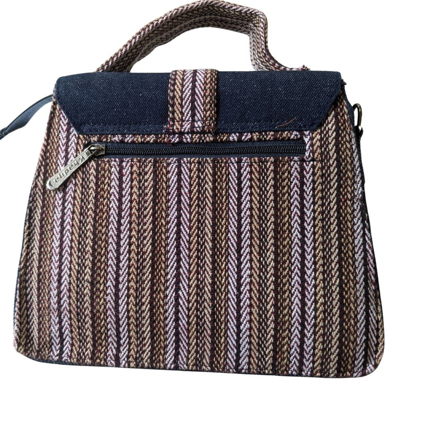 Handwoven Office Luxe Structured Tote Bag