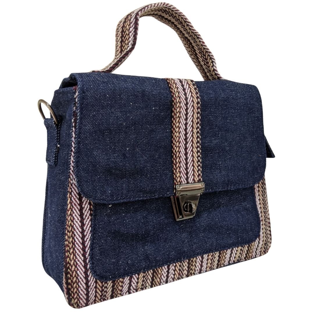 Handwoven Office Luxe Structured Tote Bag - Heritage Haat