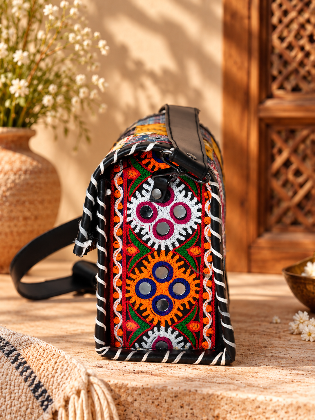 Handcrafted Banjara Patchwork Sling Bag – The Safar