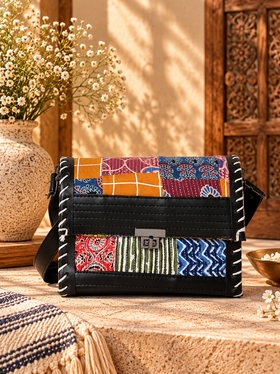 Handcrafted Banjara Patchwork Sling Bag – The Aabha