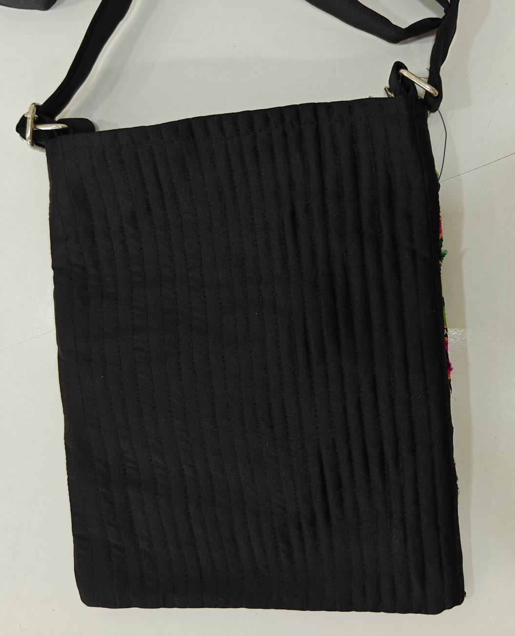 Handcrafted Kutchi Mirror Work Sling Bag – Mashru Silk