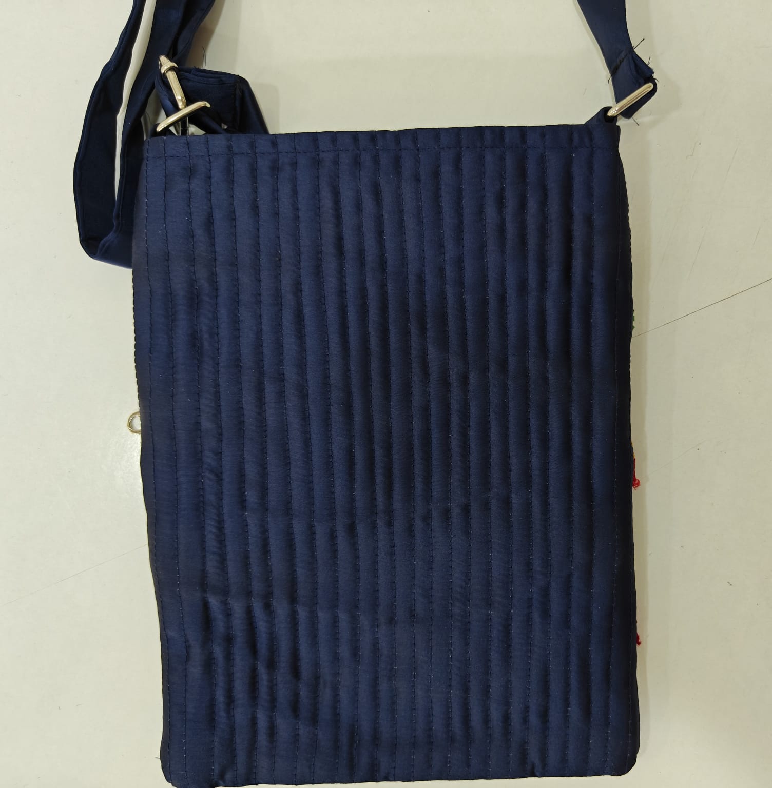 Handcrafted Kutchi Mirror Work Sling Bag – Mashru Silk