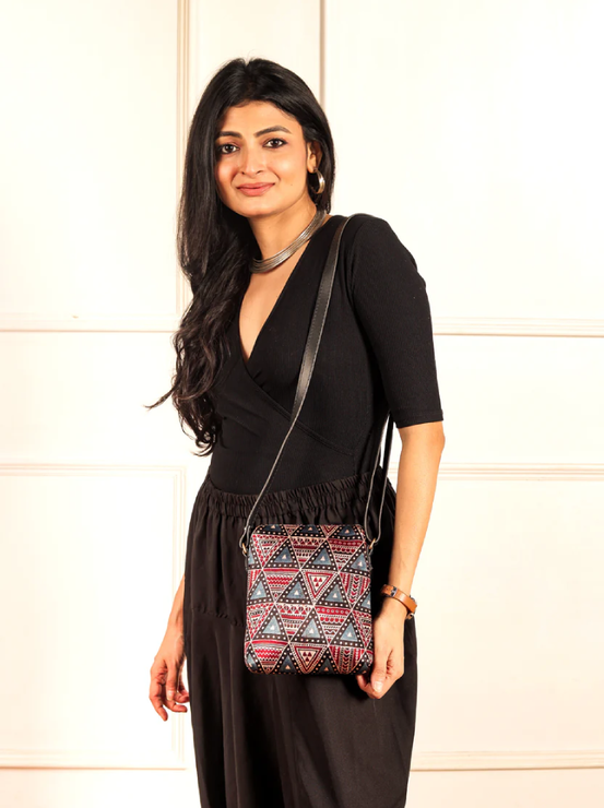 Ajrakh Print Stylish Purse