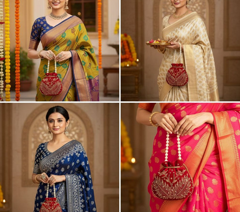 Velvet Bridal Wedding Potli