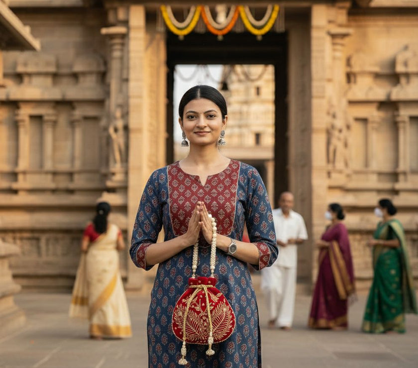 Velvet Bridal Wedding Potli