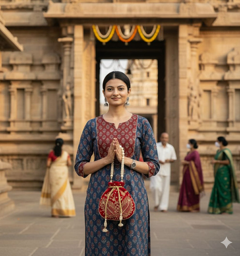 Velvet Bridal Wedding Potli