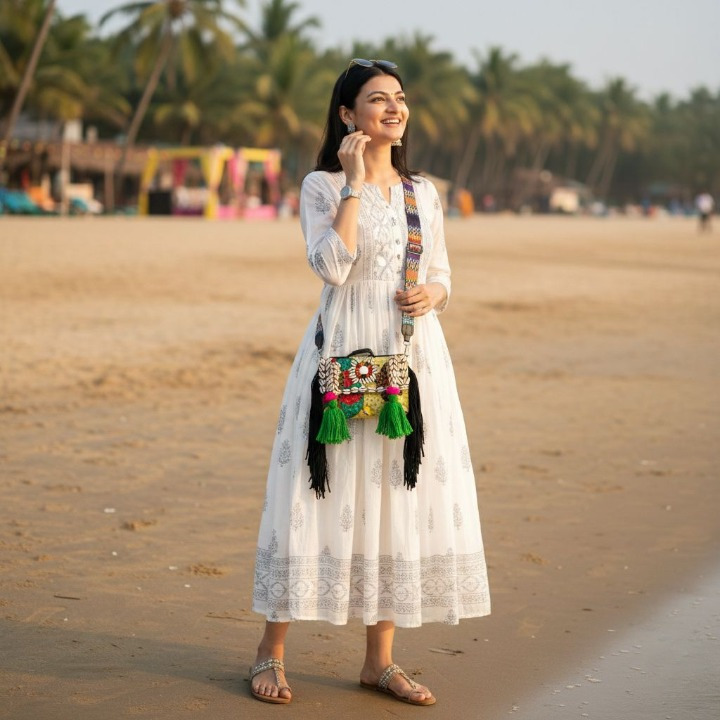 Handcrafted Cowrie Shell Boho Statement Bag for Women | Kutch Artisan Handbag - Heritage Haat
