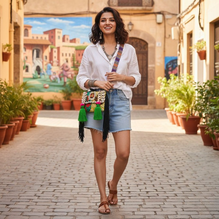 Cowrie Shell Boho Statement Bag