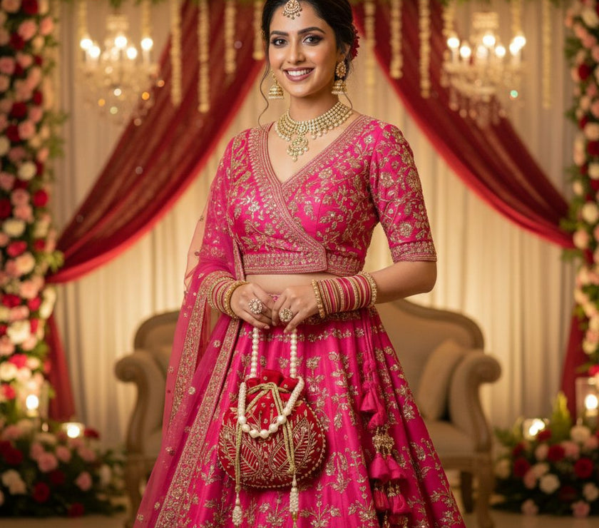 Velvet Bridal Wedding Potli
