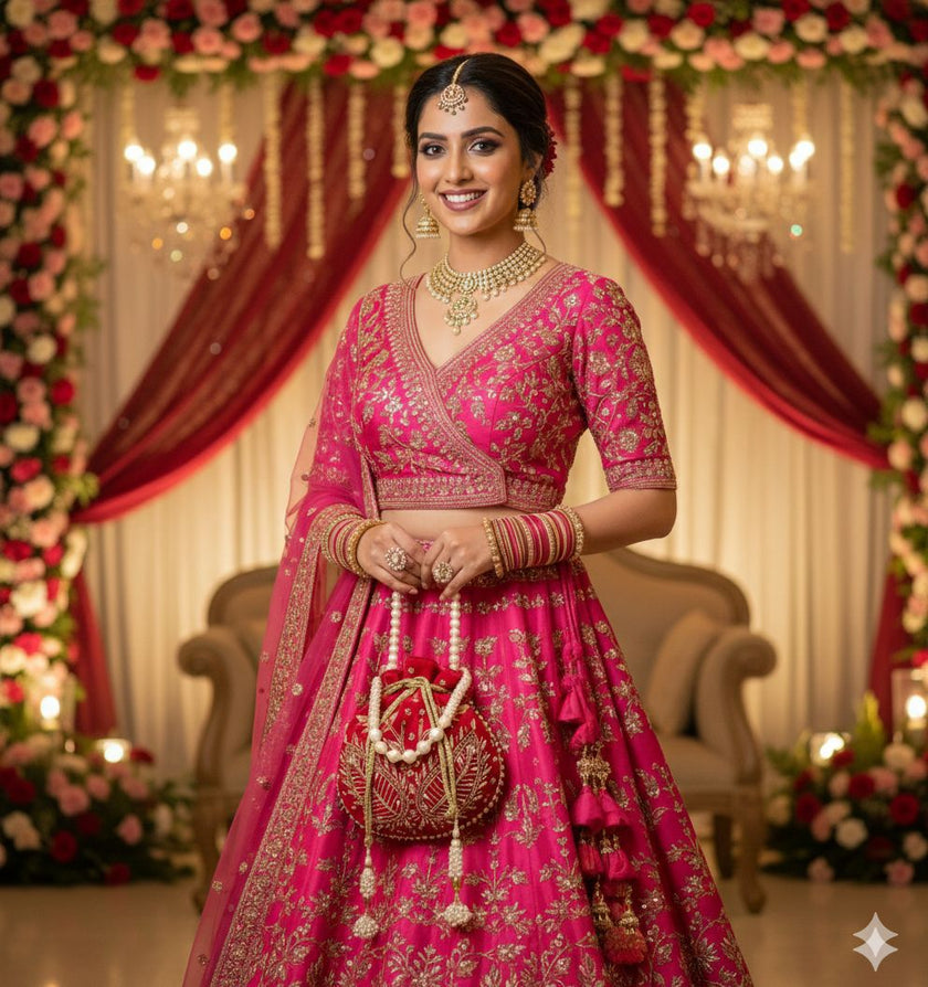 Velvet Bridal Wedding Potli