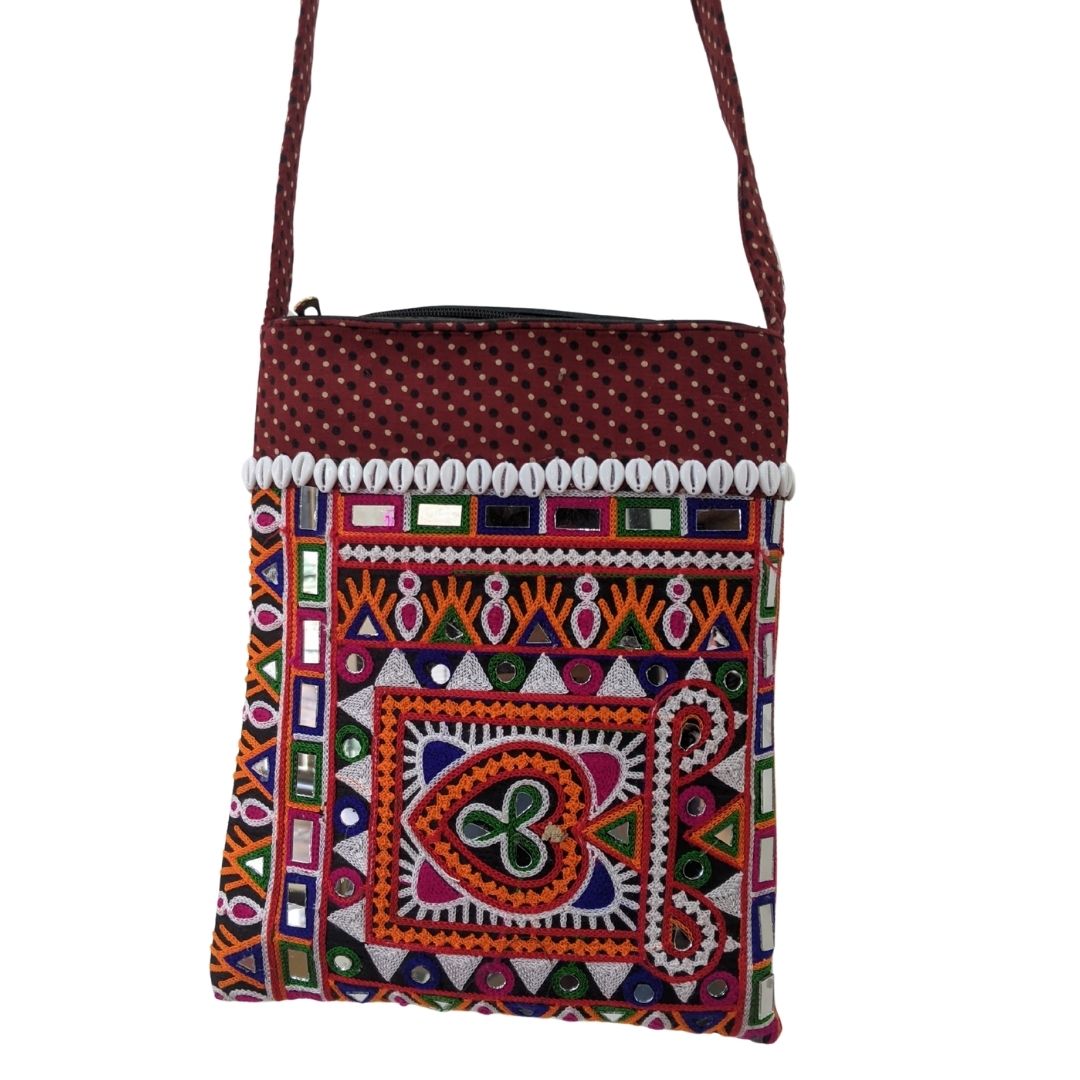 Grace in Every Thread: The Kutchi Heart Sling - Heritage Haat