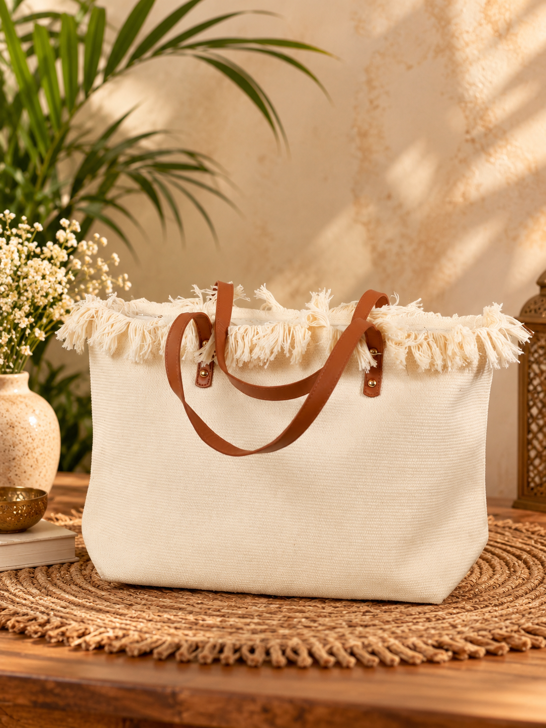 Handcrafted Bohemian Mandala Embroidered Tote Bag – The Mandara