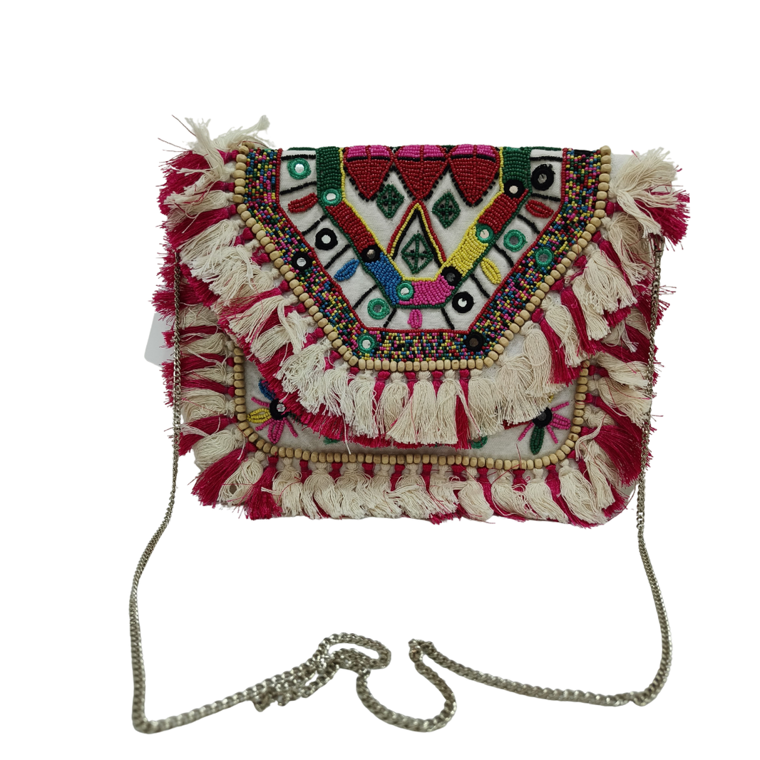 Handcrafted Bohemian Embellished Sling Bag