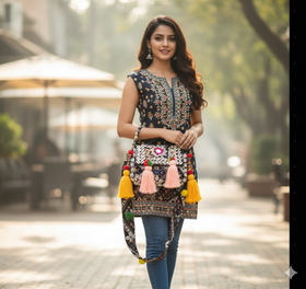 Handcrafted Cowrie Shell Tassel Sling Bag - Heritage Haat
