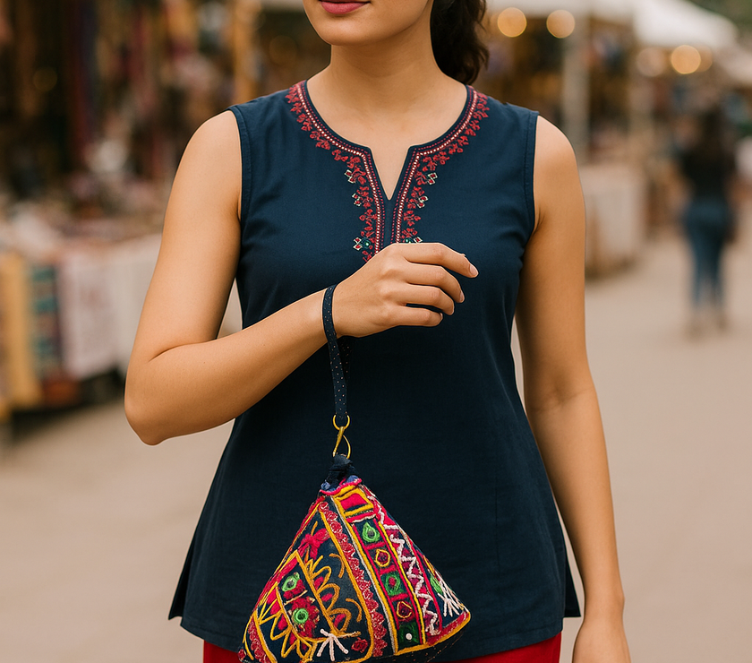Boho Luxe Handbag Styled with Urban Chic – Evening Bazaar Look