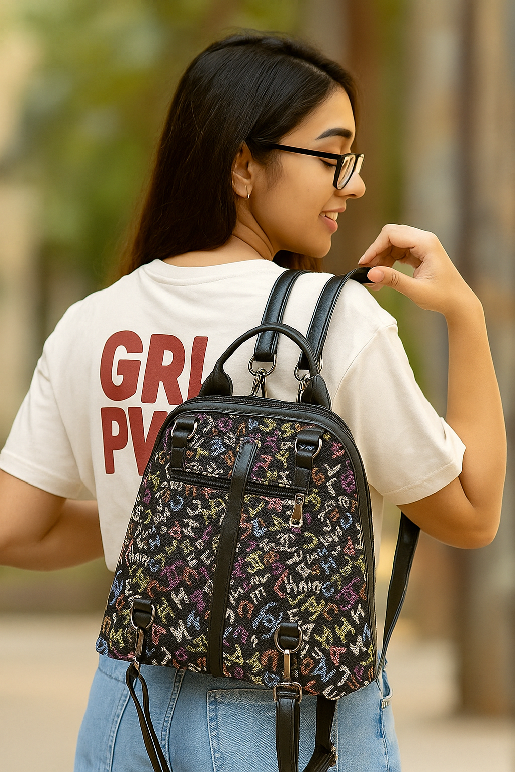 Boho Graffiti Backpack – Kutch Meets Street - Heritage Haat