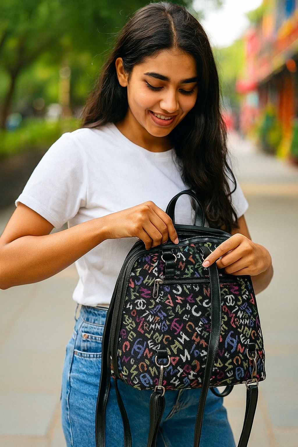 Boho Graffiti Backpack – Kutch Meets Street - Heritage Haat