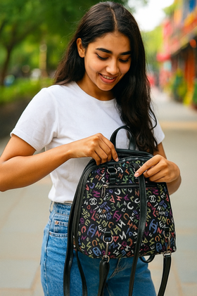Boho Graffiti Backpack – Kutch Meets Street - Heritage Haat